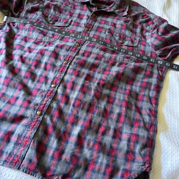 Lucky Brand Flannel Western Snap Shirt - Picture 8 of 9